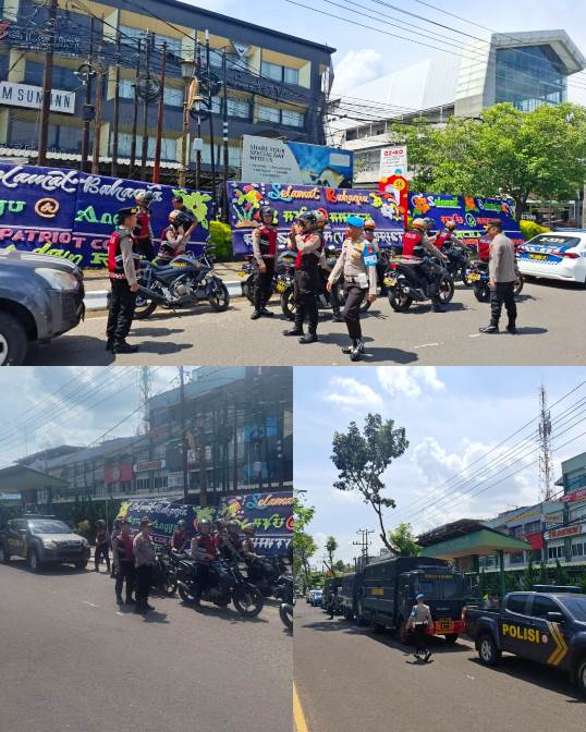 Polda Sumsel Gelar Patroli Gabungan Skala Besar di Palembang